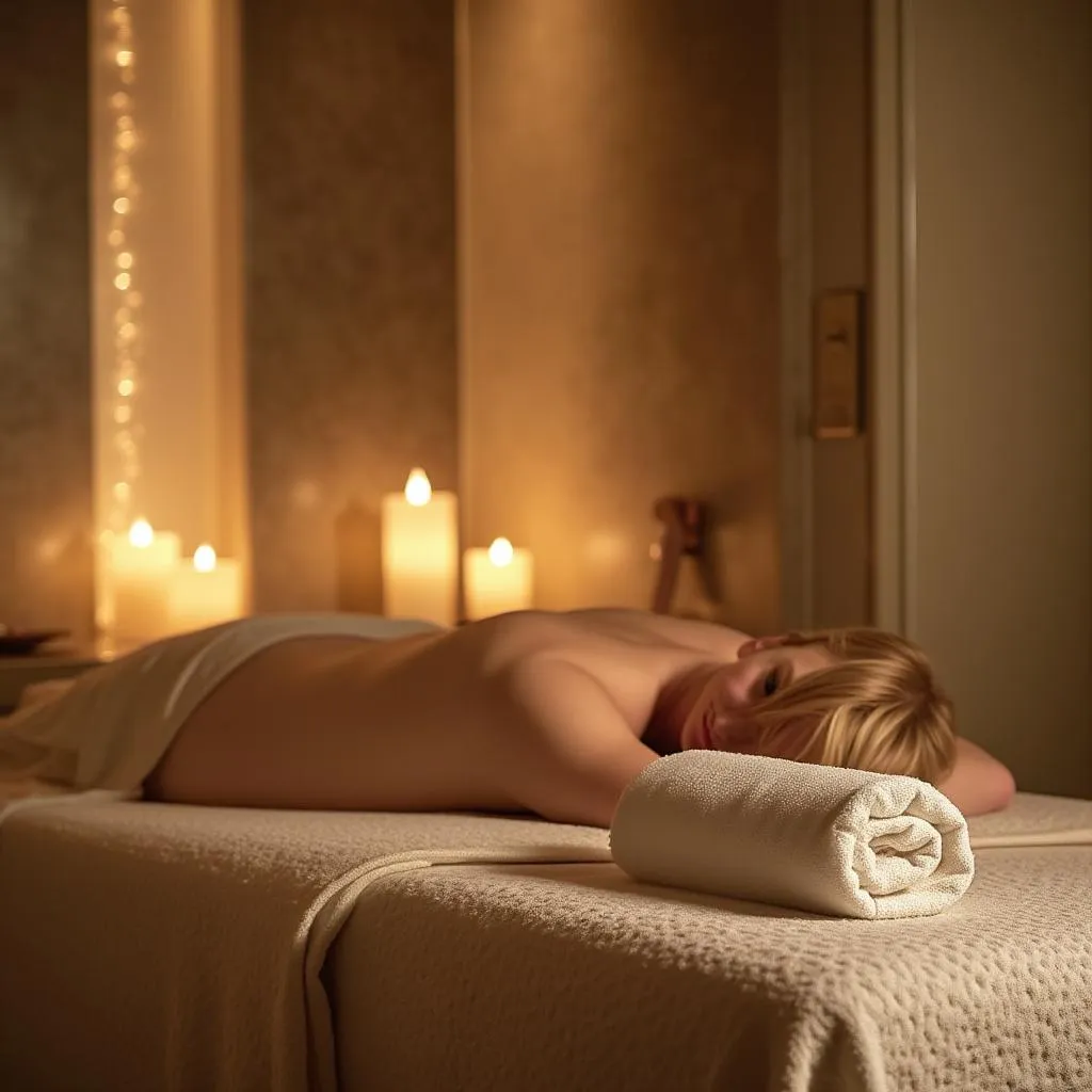Massaggio rilassante in ambiente spa
